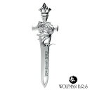 ウルフマン ホワイトファング ロングブレード ペンダント シルバー ペンダントトップ チェーンなし シルバーアクセサリー メンズアクセ スターリングシルバー シ...