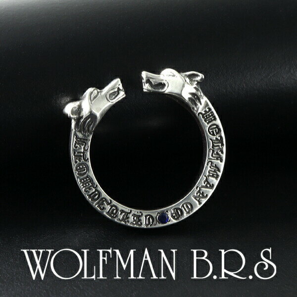 ウルフマン BRS ダブルヘッド ウルフ リング 7〜15号 シルバー925 シルバーアクセサリー シルバーリング 指輪 顔 ゴシック 番 ウルフ ブランド ケルト ウルフマンBRS 記念日 ウルフ オオカミ 狼 オオカミ 彼氏 プレゼント ハード 戦士