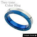 ザニポロタルツィーニ ツートーンカラー サージカルステンレスリング 7~23号HOPE PEACE LOVE ~希望 平和 ステンレスアクセ ステンレスリング ...