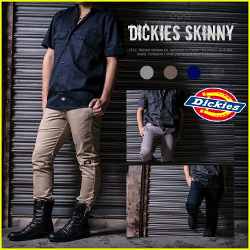 Dickies ディッキーズ メンズ スキニー ダブルニーパンツ 全4色 メンズ 作業着 黒 グレー ベージュ ネイビー 大きいサイズ チノパン スキニーパンツ 母の日 福袋 半額クーポンも配布 2020