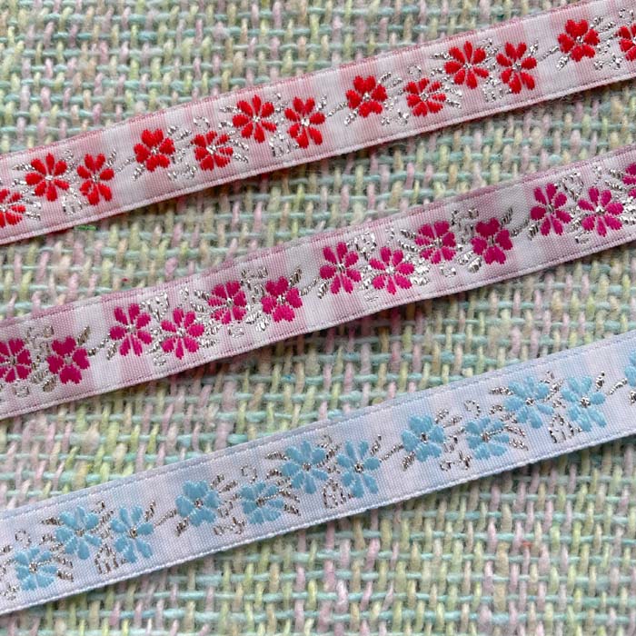 ＊2mでお届け＊チロリアンテープ アジア チェンマイ タイ リボン モン族 ラインテープ 縁取り 手作り ..