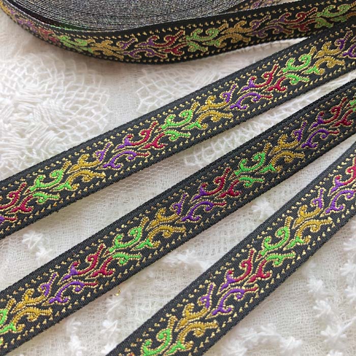 ＊2mでお届け＊チロリアンテープ アジア チェンマイ タイ リボン モン族 ラインテープ 縁取り 手作り ..