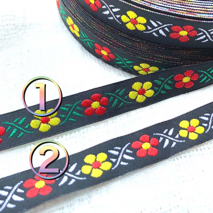 ＊2mでお届け＊チロリアンテープ アジア チェンマイ タイ リボン モン族 ラインテープ 縁取り 手作り ..