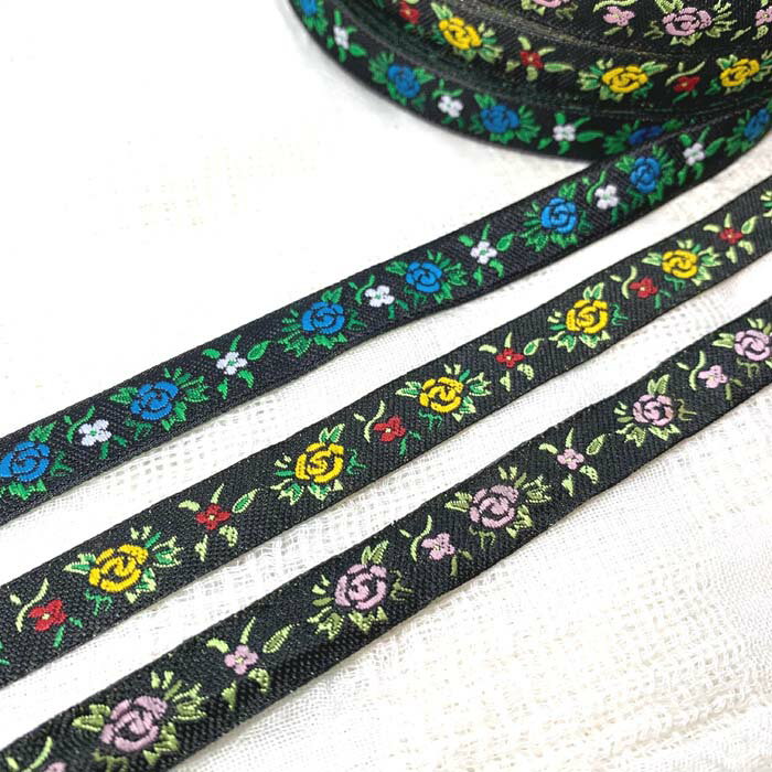 ＊2mでお届け＊チロリアンテープ アジア チェンマイ タイ リボン モン族 ラインテープ 縁取り 手作り ..