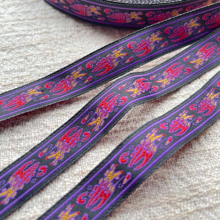 ＊2mでお届け＊チロリアンテープ アジア チェンマイ タイ リボン モン族 ラインテープ 縁取り 手作り ..