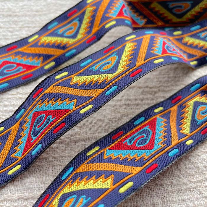 ＊1mでお届け＊チロリアンテープ アジア チェンマイ タイ リボン モン族 ラインテープ 縁取り 手作り ..