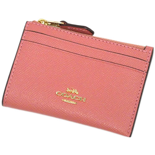 COACH コーチ キーコインケース カードケース ミニスキニー IDケース クロスグレインレザー 88250-IMRRJ 新品