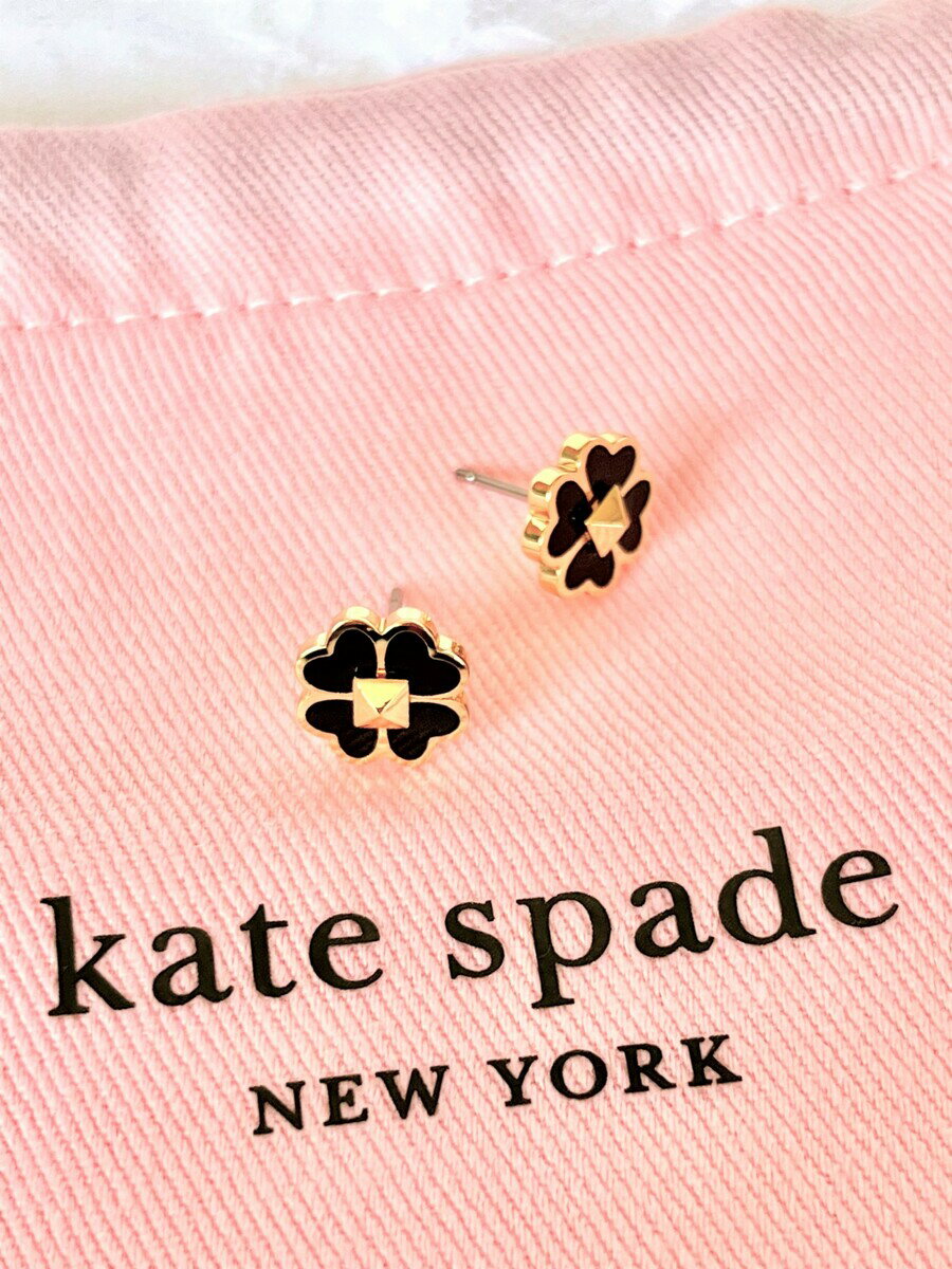 ケイトスペード イヤリング（レディース） ケイトスペード KateSpade スタッズ ピアス ジュエリー スペード クローバー ブラック お誕生日 クリスマス 母の日 ギフト ラッピング プレゼント 向き 大人可愛い ブランド