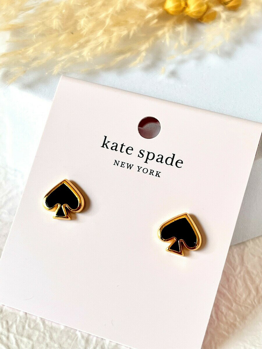 ケイトスペード KateSpade スタッズ ピアス ジュエリー スペード ブラック お誕生日 クリスマス 母の日 ギフト ラッピング プレゼント 向き 大人可...