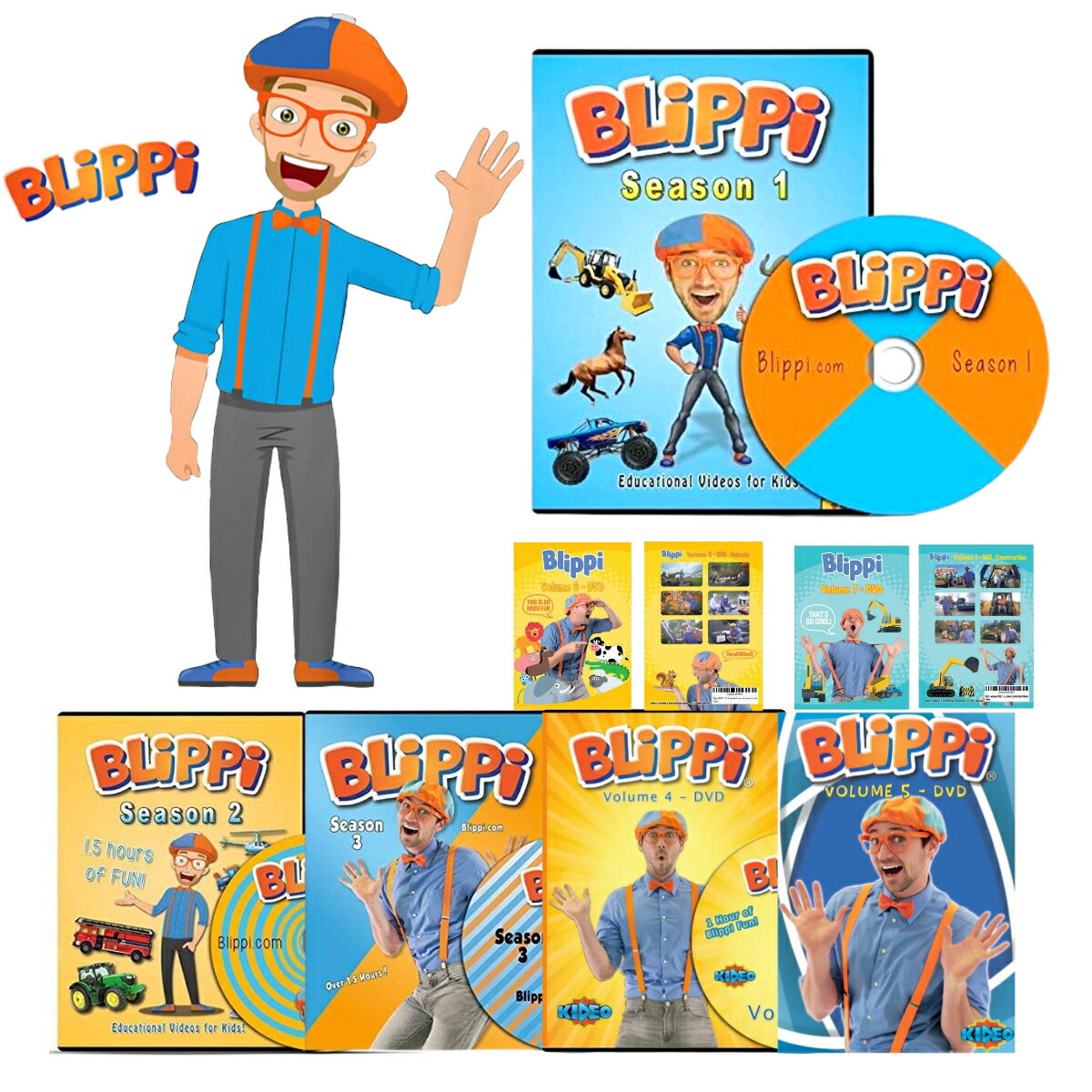 【楽天スーパーセール クーポン有り!】 ブリッピー Blippi DVD ビデオ 動画 アメリカ 日本 大人気 幼児 キッズ 英語教育