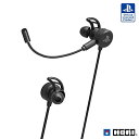 【PS5動作確認済】有線 ホリゲーミングヘッドセット インイヤー for PlayStation®4 ブラック【SONYライセンス商品】(2)