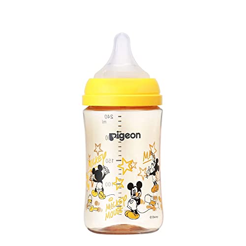 ピジョン 母乳実感 哺乳びん 240ml 3ヵ月頃~ 上質なプラスチック Disney ディズニー 医療機関にも採用 軽くて割れにくい