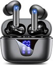 イヤホン bluetooth ワイヤレスイヤホン【2025業界標準を再定義するモデル】A1ブルートゥース イヤホン ワイヤレス 自動ペアリング タッチコントロール Type-C充電 IPX7防水 LEDディスプレイ表示 AAC/SBC マイク付き ハンズフリー通話 音量調整 小型/軽量