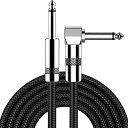 FEYCH ギターシールド ギターケーブル 長さ3m S-L型プラグ ベース シールド 高耐久ナイロン 断線しにくい 楽器用ケーブル ベース/キーボード/アンプ/ドラム対応(2)