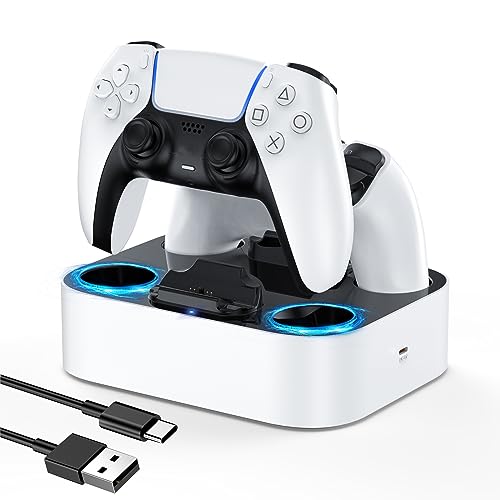 NEWDERY PS5 ȥ顼 ť ® 2ƱŲǽ ֤Ųǽ ὼɻ USB-C֥° LE...