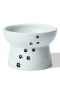 猫壱(necoichi) ハッピーダイニング 猫用 脚付フードボウル レギュラー 猫柄 すべり止めシリコン付き(4)
