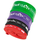 TheFitLife トレーニングチューブ 筋トレチューブ 懸垂チューブ ワークアウト (4色セット)(4)