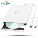 【2025革新型・高速USB3.0対応】 CD DVDドライブ 外付け 静音 DVDプレーヤー 外付けDVDドライブ USB3.0&Type-C両接続 読取/書...