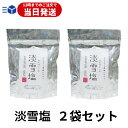 【レビューでトリュフ塩プレゼント！】 淡雪塩 2袋 1袋20g 塩 食塩 あわゆきしお 日東食品工業