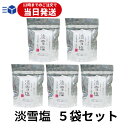 【レビューでトリュフ塩プレゼント！】 淡雪塩 5袋 1袋20g 塩 食塩 あわゆきしお 日東食品工業