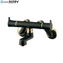 128-015-D カクダイ KAKUDAI 2ハンドル混合栓 マットブラック 送料無料()