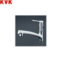 KM5021TTN KVK流し台用シングルレバー式シャワー付混合水栓 一般地仕様 分岐孔付 送料無料()
