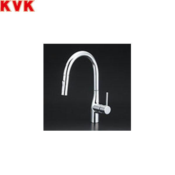 KM6061ZEC KVK流し台用シングルレバー式シャワー付混合水栓 寒冷地仕様 送料無料()