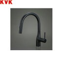 KM6061ZECM5 KVK流し台用シングルレバー式シャワー付混合水栓 寒冷地仕様 マットブラック 送料無料()