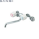 K131-W 三栄水栓 SANEI ツーバルブ混合栓 共用形 送料無料()
