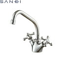 K811YK-13 三栄水栓 SANEI ツーバルブワンホール混合栓 寒冷地仕様 送料無料()