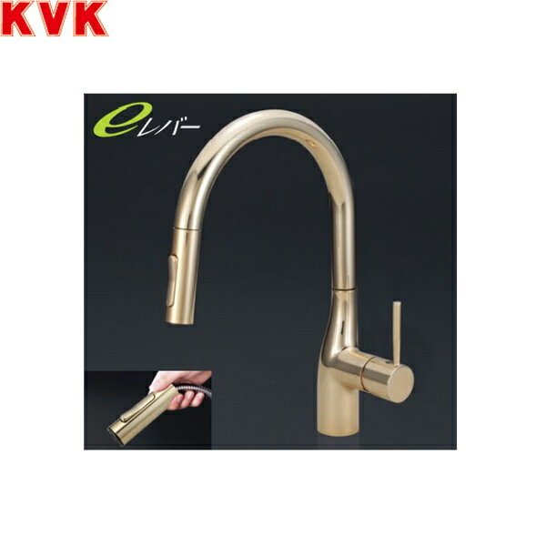 Rakuten - KM6061ECG KVKシングルシャワー付混合栓 一般地仕様 金めっき 送料無料()