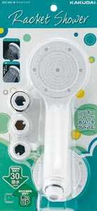 【ポイント最大46.5倍2/19(水)20:00〜2/23(日)1:59】カクダイ KAKUDAI ラケットシャワ//ホワイト 品番：356-300-W()