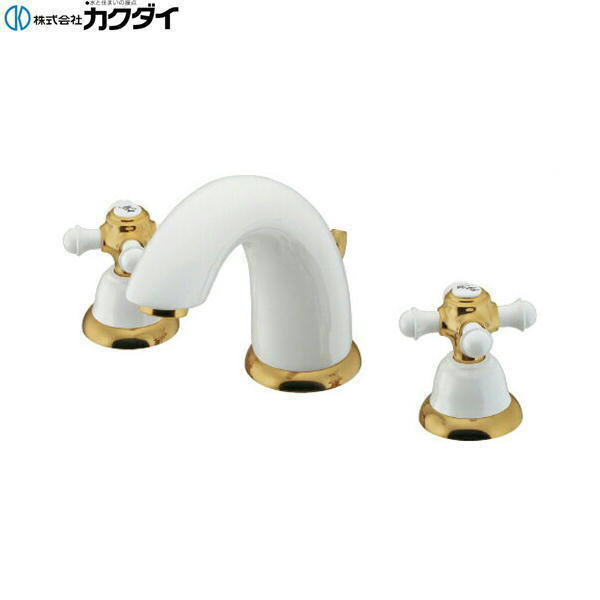 153-028 カクダイ KAKUDAI 2ハンドル混合栓 送料無料()