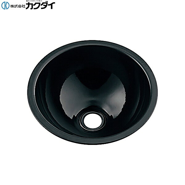 カクダイ [KAKUDAI] ホーロー手洗器 493-026-D カラー: ブラック 材質: ホーロー製 切込寸法: φ250ミリKAKUDAI 493 026 D
