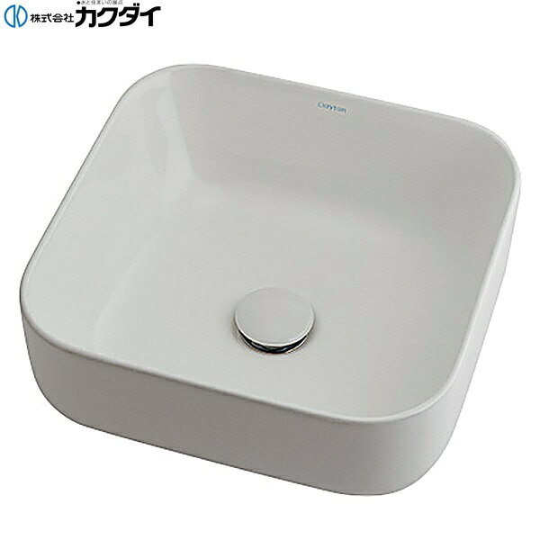 カクダイ [KAKUDAI] CL-8744ACMV 置型洗面ボウル ●専用排水金具・陶器製化粧キャップ付き 材質: 陶器製KAKUDAI CL 8744ACMV