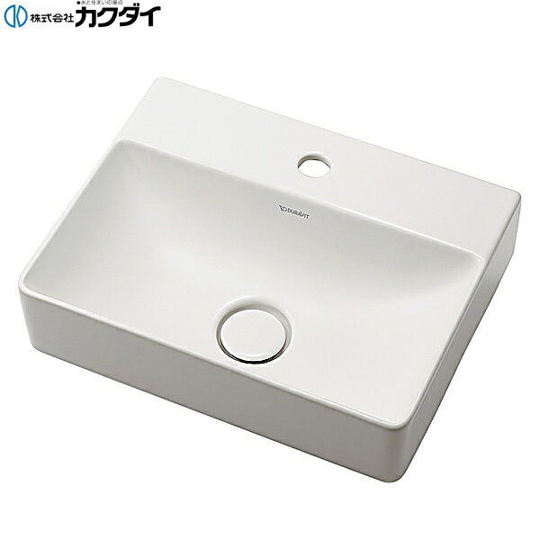 カクダイ [KAKUDAI] DU-0732450071 置型手洗器 ●専用排水金具・陶器製化粧キャップ付き ●固定金具付き ●背面化粧なし 材質: 陶器製KAKUDAI DU 0732450071