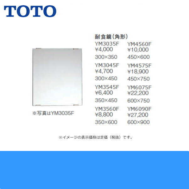 [全商品ポイント2倍 11/4(木)〜11/11(木)]YM3560F TOTO耐食鏡(角型) 350x600()
