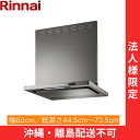 TAG-REC-AP601GM リンナイ RINNAI レンジフード ノンフィルター・スリム型 幅60cm 壁面取付タイプ グレーメタリック 法人様限定・現場配...