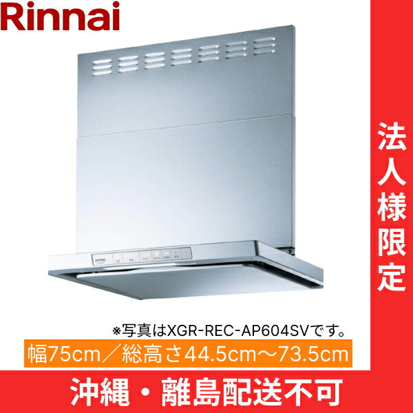 XGR-REC-AP754SV ʥ RINNAI 󥸥ա Υե륿෿ 75cm ̼ե С᥿...