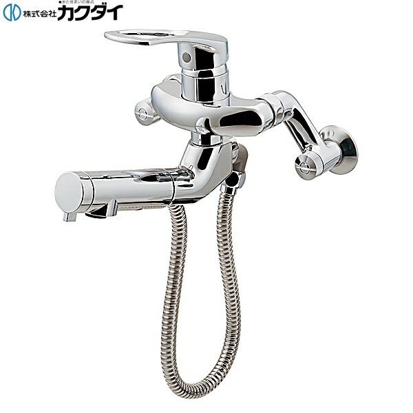 カクダイ [KAKUDAI] 192-146 シングルレバー混合栓(シャワーつき) ●水流切替:シャワー・泡沫 ●カートリッジ:101-999 ●シャワーホース取付ネジG1/2 ●パイプ取付ネジW26山20 ●大型洗面やスロップシンクなど多用途にご使用いただけます。洗濯物の予洗いやペットの洗い流しに最適です。KAKUDAI 192 146
