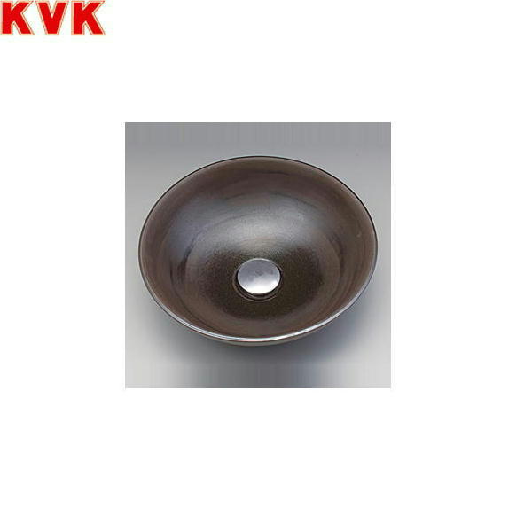 KV37A KVK手洗器 美術工芸手洗鉢 黒泥/プレーン 送料無料()