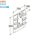 MFTXE1-751YJU リクシル LIXIL/INAX オフト 1面鏡 くもり止めコート付 標準 全高1800用