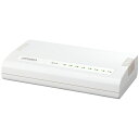 IOデータ ETX-ESH08WC 100BASE-TX/10BASE-Te対応 8ポート レイヤー2スイッチングハブ ホワイト