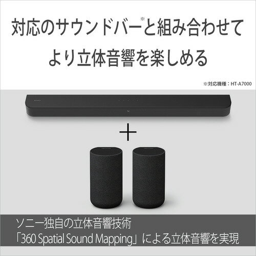 【キャンペーン対象】ソニー SA-RS5 C リアスピーカー ブラック SARS5 C