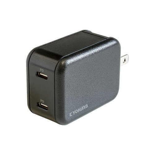 京ハヤ JKPD45M2BK AC充電器 PD対応 最大出力45W USB-C2ポート 45W ブラック 京ハヤ JKPD45M2BK AC充電器 PD対応 最大出力45W USB-C2ポート 45W ブラック