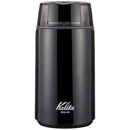 Kalita KPG-40B 電動ミル ブラック●ホッパー容量40g●プロペラ式カッター。●消費電力150W。Kalita KPG-40B 電動ミル ブラック電源:AC100V 50/60Hz能力:中挽40g/30秒定格時間:1分原産国:中国