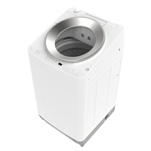 こちらの商品は家電リサイクル法対象商品につき、下取り・リサイクル回収をお申し込みの際は指定のリサイクル料・収集運搬料を頂戴いたします。商品お届け時に当社配送担当が回収いたしますため現金でお支払い下さい。アイリスオーヤマ ITW-80A-01W 全自動洗濯機 8kg OSH 2連タンク発売日：2023年10月28日●【OSH】オッシュ今までの縦型洗濯機にはなかったデザイン性と、使いやすさを追求したアイリスオーヤマが提案する新しい全自動洗濯機です。●毎日使うものだから、取り出しやすいデザイン。［ラクとれLOW設計］ラクな姿勢で取り出しやすい。［ラクとれWIDE投入口］大きな洗濯物も取り出しやすい。●ガチ落ち 極渦洗浄衣類にこびりついたガンコな油汚れやシミ汚れもしっかり落とします。●液体洗剤や柔軟剤の最適な量を自動で計量・投入します。液体洗剤（400mL）柔軟剤（500mL）を保管可能。大容量タンクで詰め替えの手間を軽減します。タンクは取り出して丸洗いできるのでいつでもキレイ。洗濯機のフタを閉めたままでも洗剤の残量を確認することができます。【仕様】標準洗濯/脱水容量：8.0kg風乾燥：2.0kg所要時間(標準)：約43分標準使用水量：99L標準水量：48L運転音：洗濯:約37dB運転音：脱水:約46dB本体サイズ(幅×奥行×高さ)：593×637×1032mm設置可能な防水パンのサイズ：奥行54cm以上・幅54cm以上本体重量：39kg