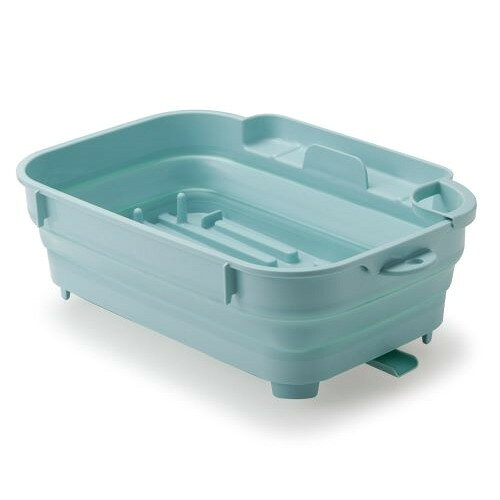 伊勢藤 おりたたみ水切りバスケット ミントグリーン