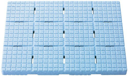 軽いソフトすのこミニ ケイ・マック ブルー 幅44×奥行60×高さ3.6cm