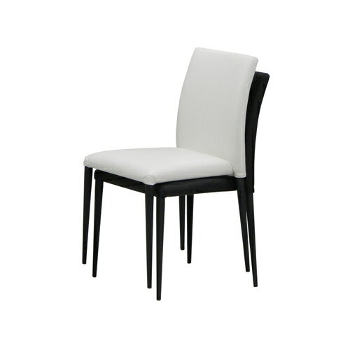 大塚家具 ダイニングチェア 「パシオン」 座面PVCブラック/ブラック脚【※AR対応】 [2]